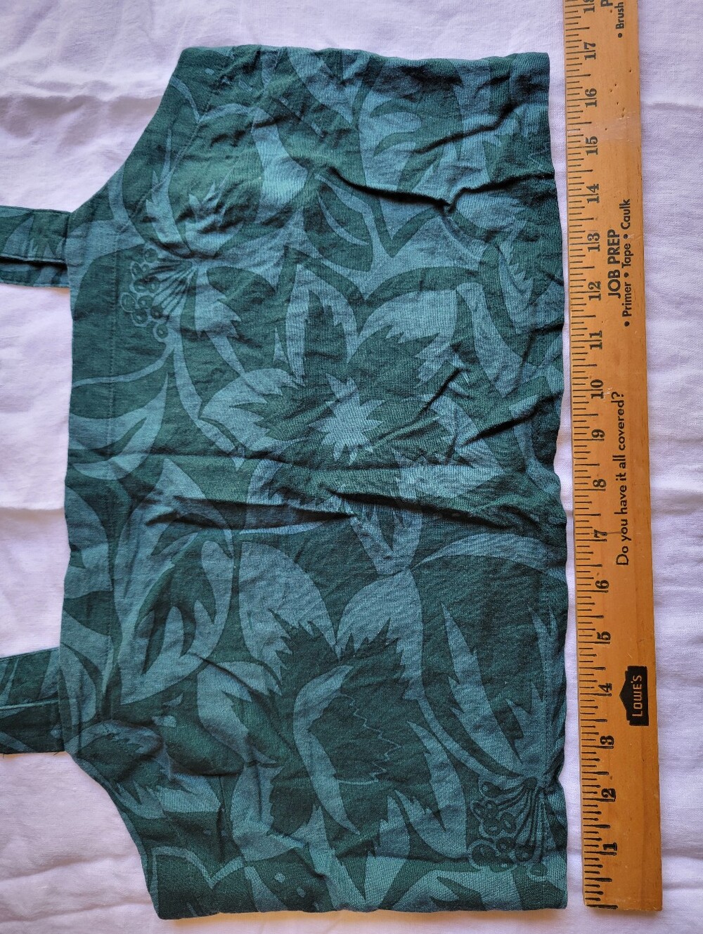 Madewell Linen Blend Abbie Crop Top in Green Tropicale Floral Print Size XL - Picture 5 of 12